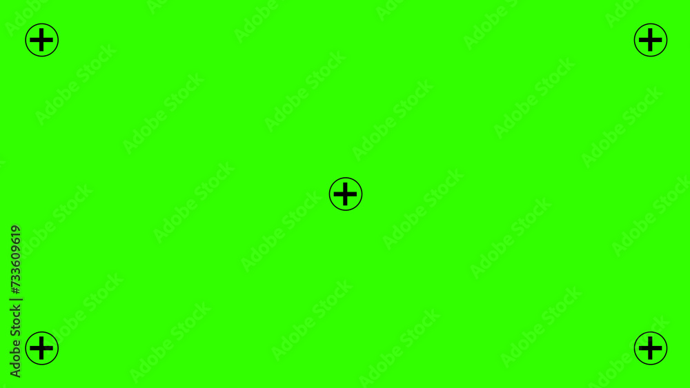 Green screen background, VFX motion tracking markers. Art design green screen backdrop template