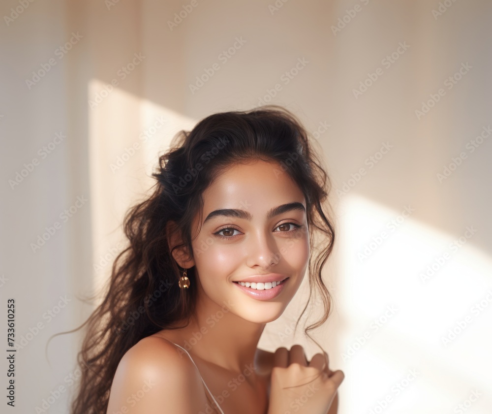 Winter Glow: Indian Beauty Radiates Youthful Charm generative ai Winter Glow: Indian Beauty Radiates Youthful Charm generative ai