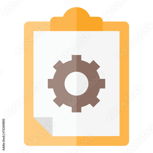  quality control, control, gear, project management, files and folders, specification, clipboard, Flat Icon