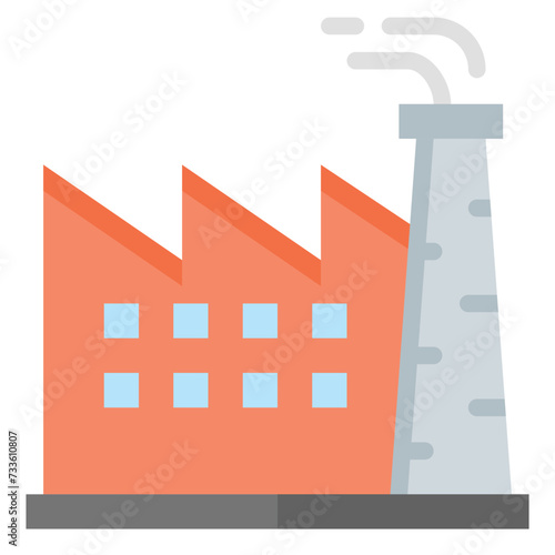  factoryplant, industry, manufacturing, branch,company, industrial, manufacturer Flat Icon