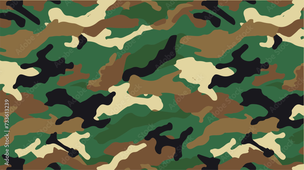 Camouflage pattern. Seamless background. Vector illustration. Camouflage pattern. Seamless background. Vector illustration.