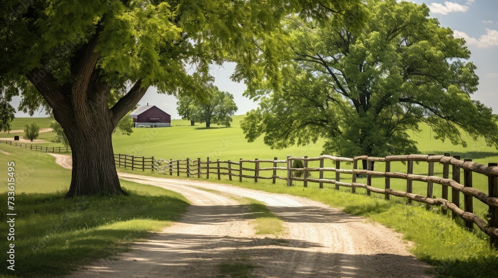 barn country road farm