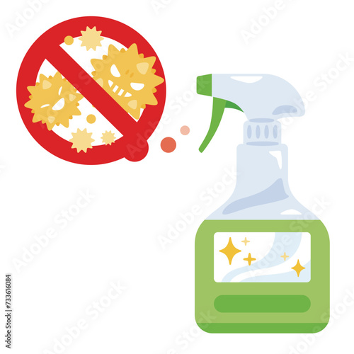 ウイルス、花粉スプレー