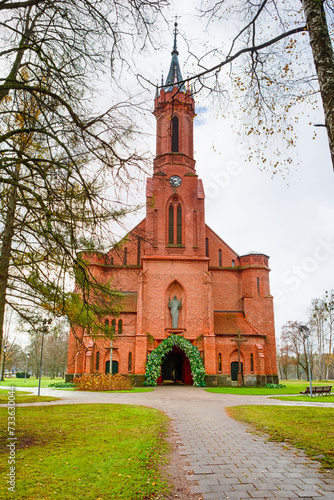 Church of Saint Mary's Scapular Located in Resort City Druskininkai in Lithuania.