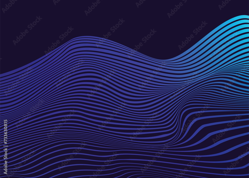 Wave Lines psychdelic Abstract Background. Wave Lines psychdelic Abstract Background.