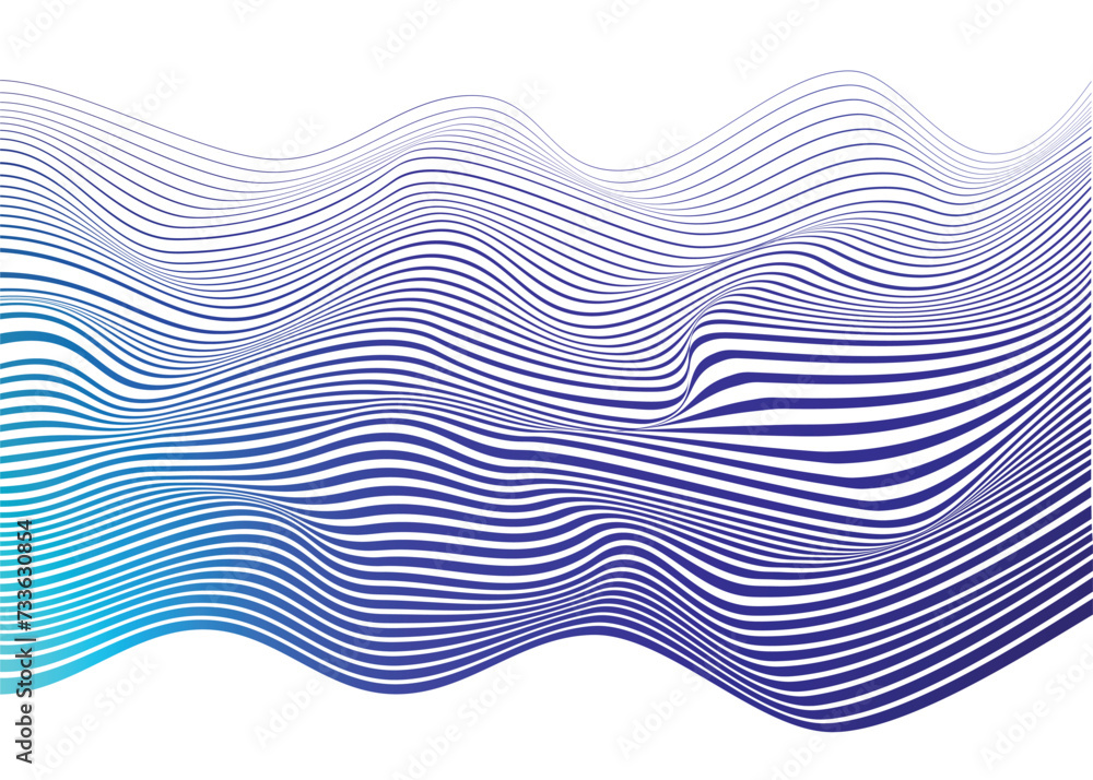 Wave Lines psychdelic Abstract Background. Wave Lines psychdelic Abstract Background.