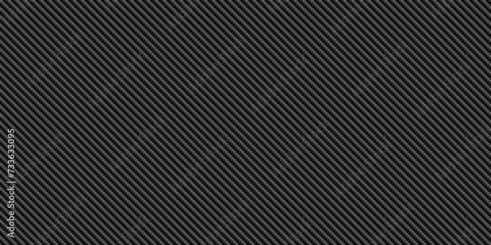 Black diagonal carbon fiber seamless texture pattern vector illustration. Textile fabric, car tuning or cloth macro seamless kevlar crisscross texture background.