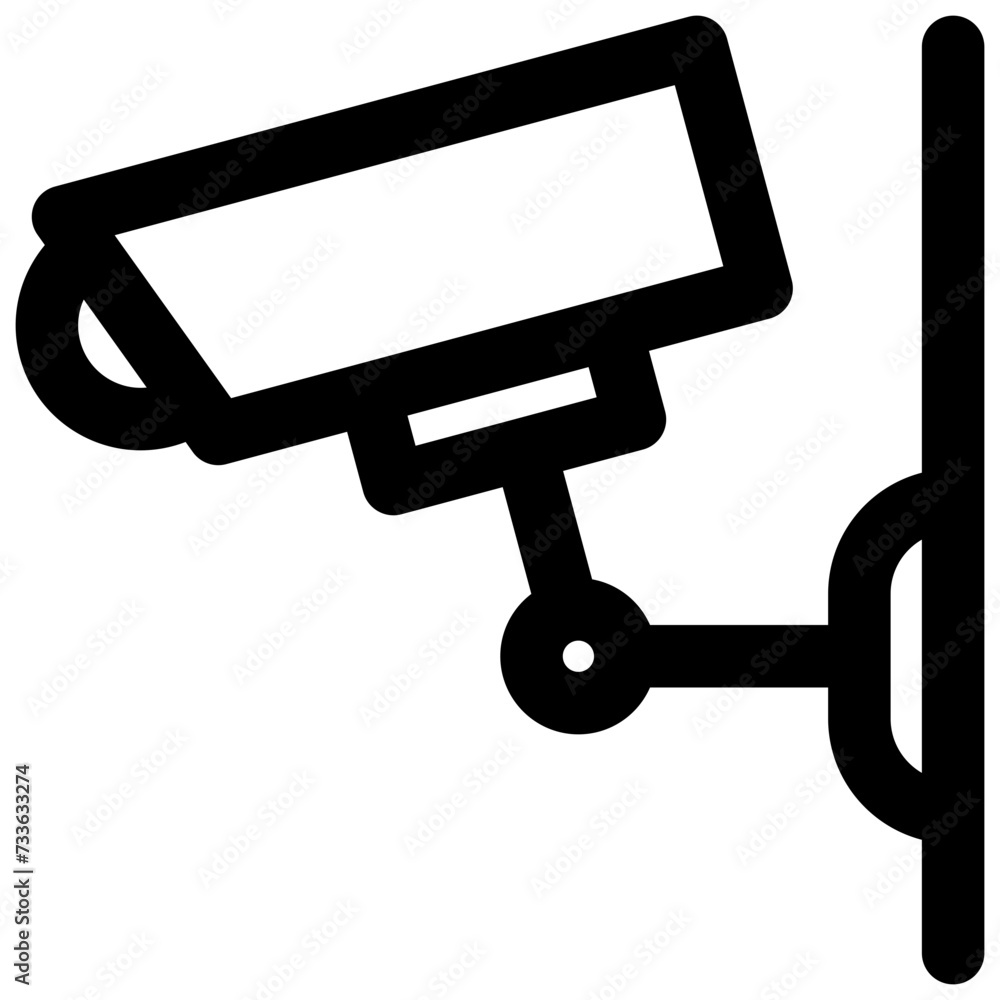 surveillance camera vector outline icon surveillance camera vector outline icon