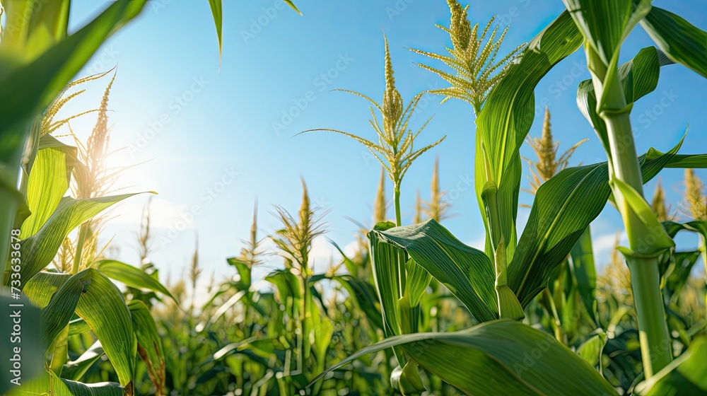 crop corn plant crop corn plant
