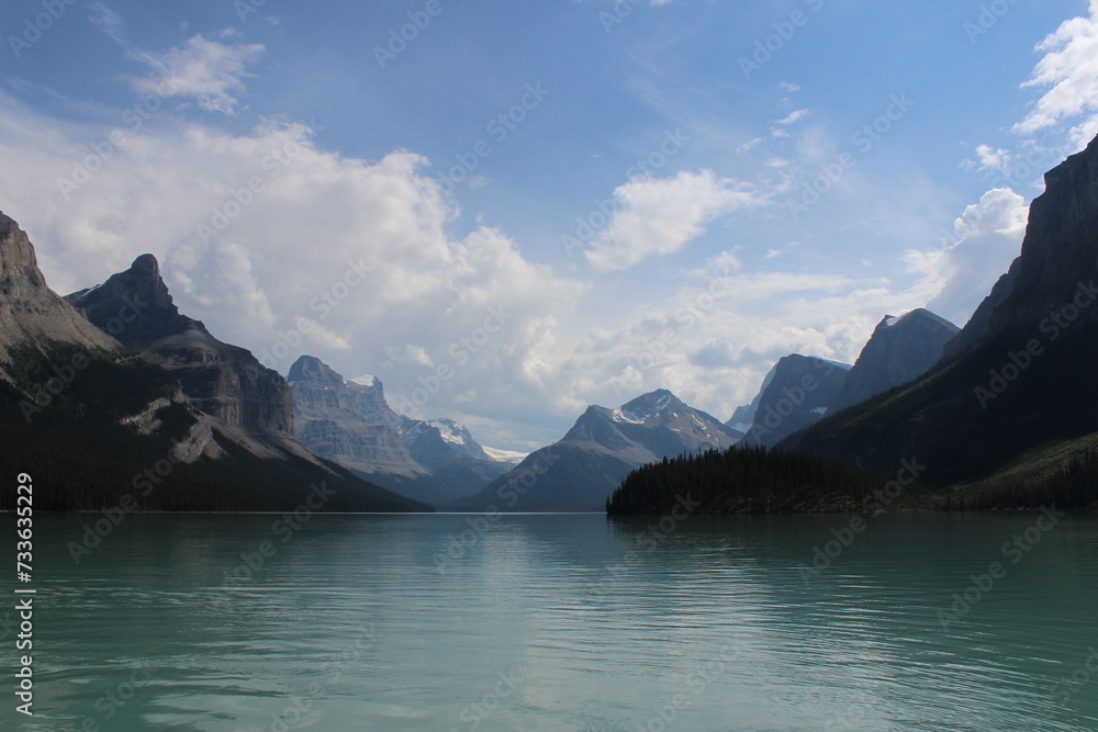 Jasper, Lake, Mountain Scenery