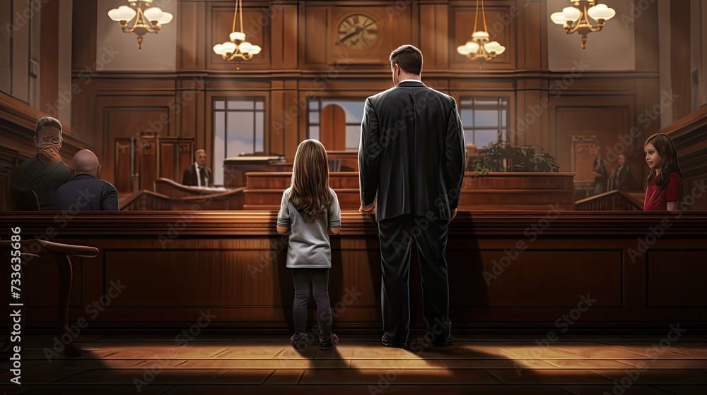 Obraz premium parent divorce custody