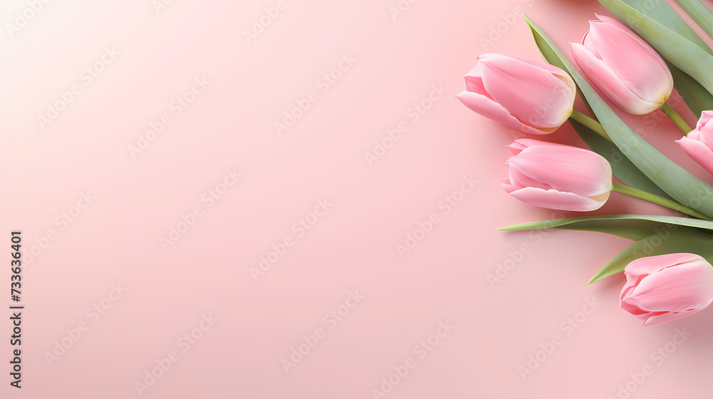 Women's Day, Valentine's Day, Mother's Day background concept, empty floral background with copy space Women's Day, Valentine's Day, Mother's Day background concept, empty floral background with copy space