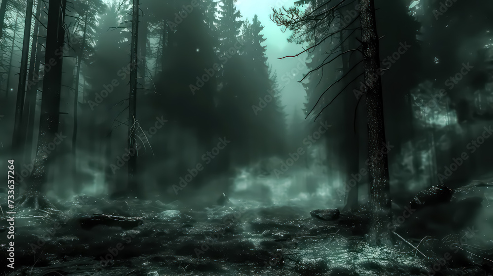 Enchanting Forest Illustration: Organic Charm Enchanting Forest Illustration: Organic Charm