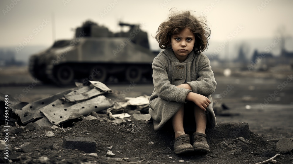 Devastating consequences of war. witness the aftermath and tragic ...