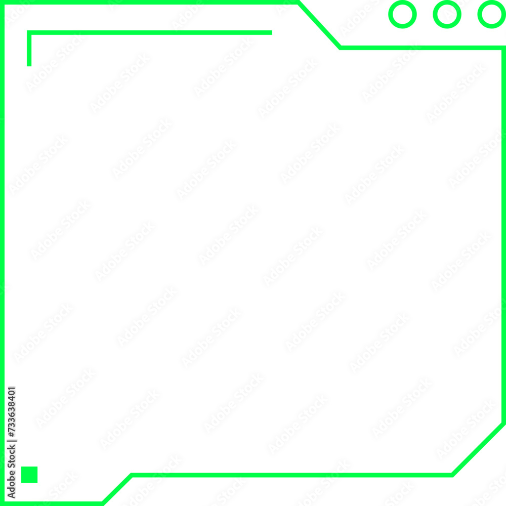 Obraz premium futuristic techno frame