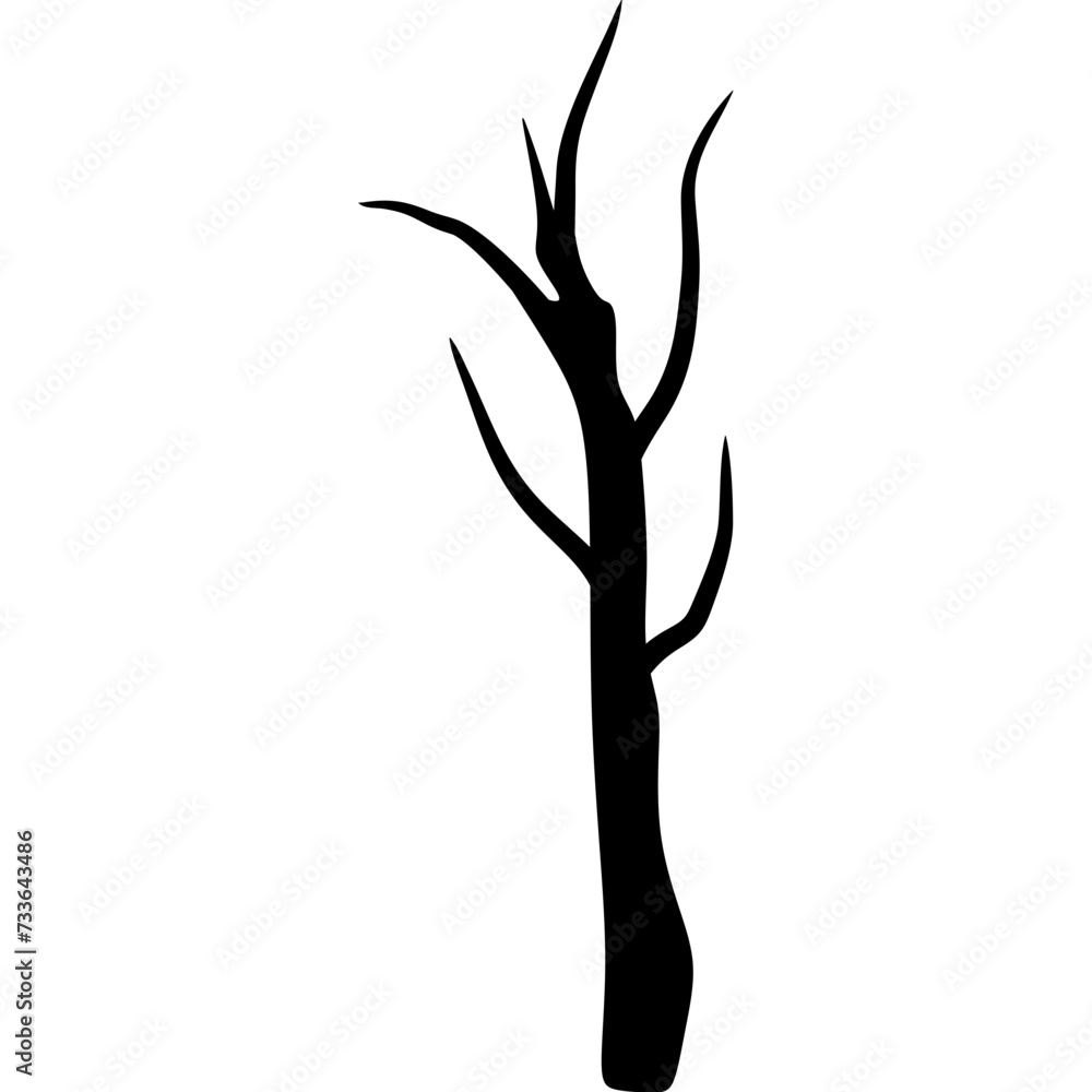 Dry Tree Silhouette