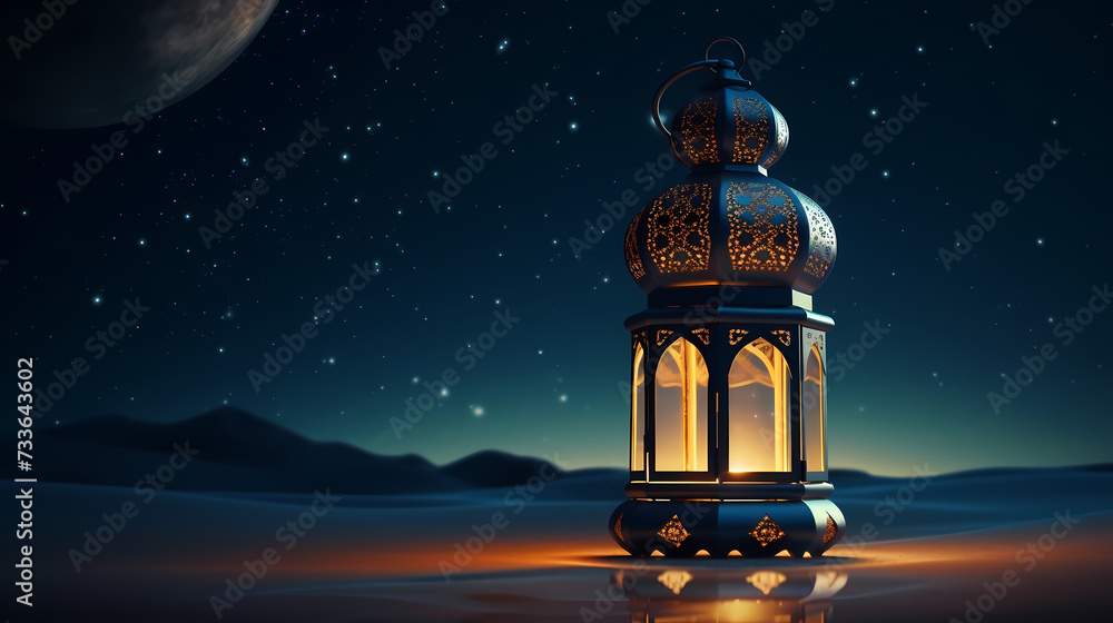 Ramadan background with mosque or lantern illustration Ramadan background with mosque or lantern illustration