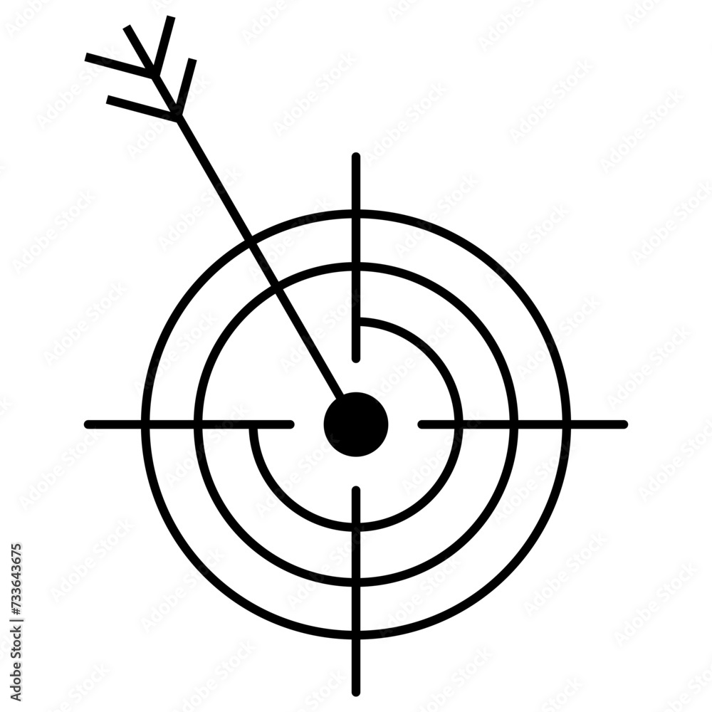 Line Target Icon