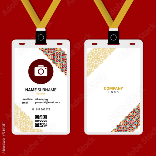 Islamic Geometric ID Card Design for Business or Company