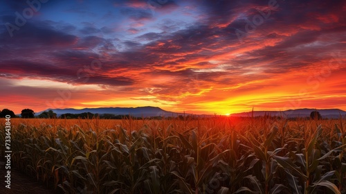 agriculture corn sunrise