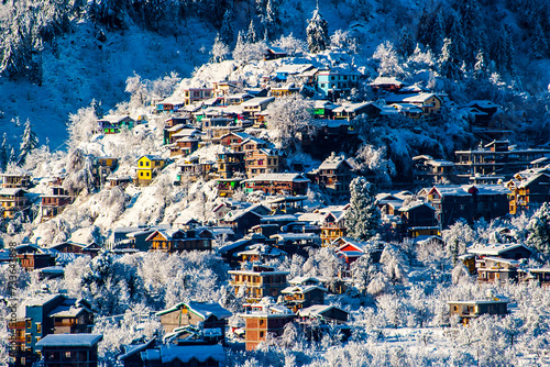 Snow in Himachal Pradesh, India