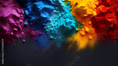 Abstract template for Holi background  Indian traditional festival