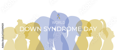 World Down Syndrome Day. Vector illustration.