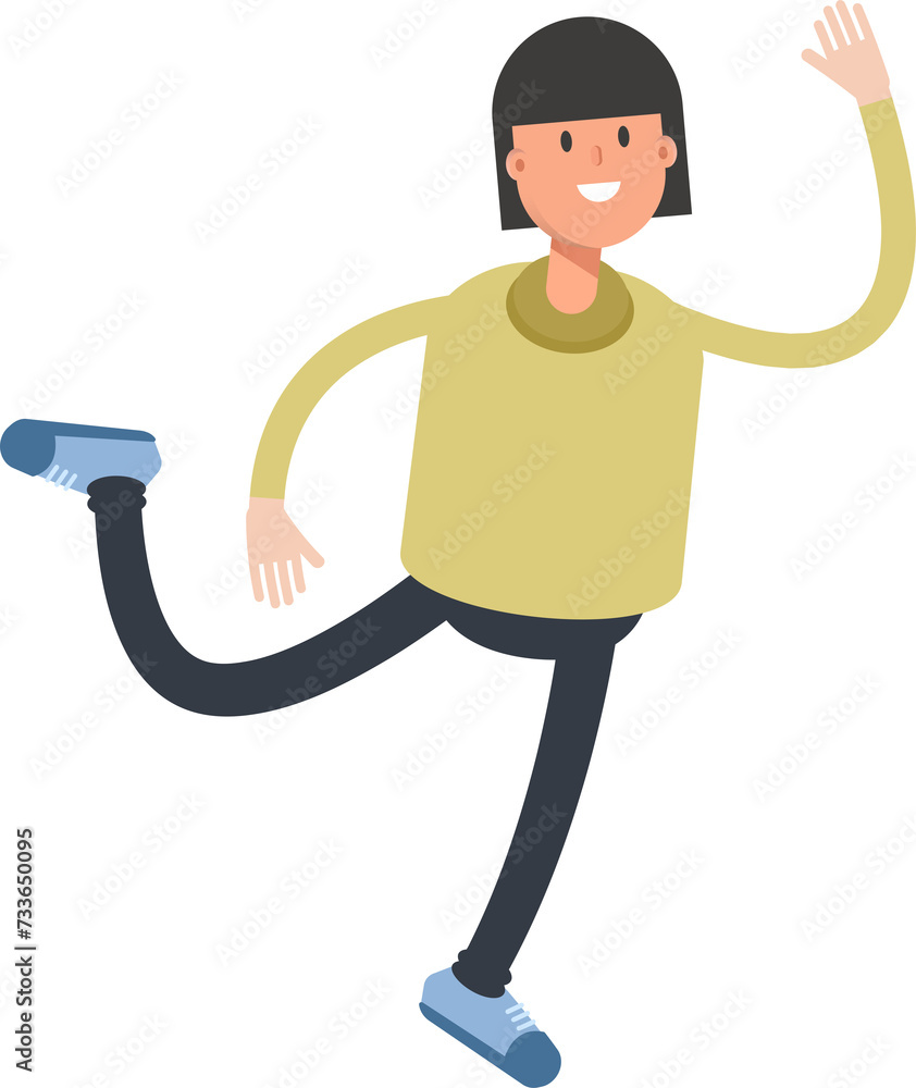 Girl Character Jumping and Flying
Girl Character Jumping and Flying