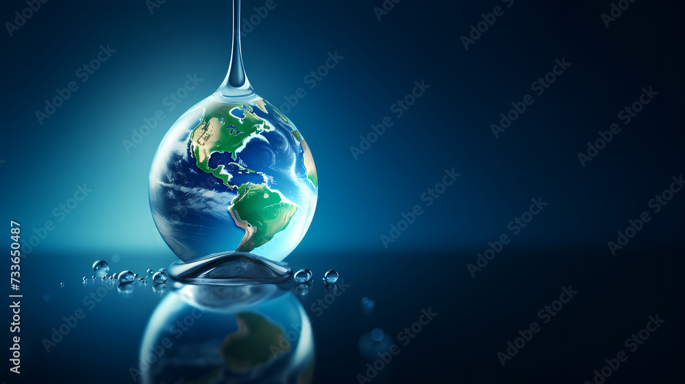 World Water Day, save water and world environmental protection concept World Water Day, save water and world environmental protection concept