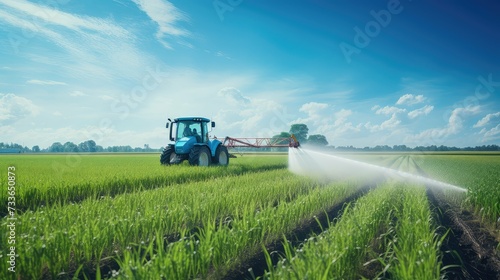 crop spraying corn
