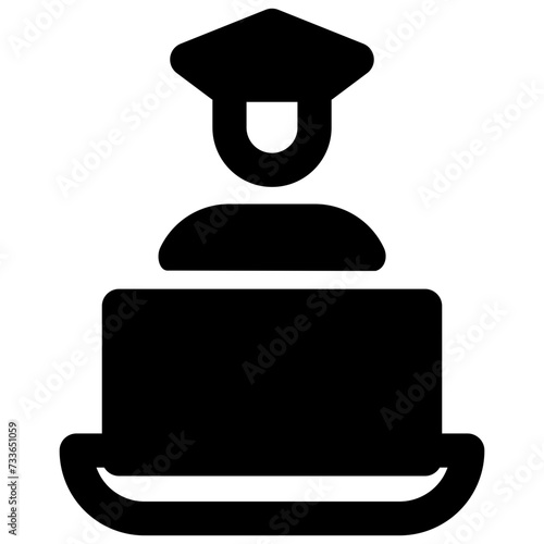 anti cybercrime vector glyph icon