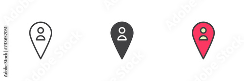 Free Download Man location pin different style icon set - GFXLoad