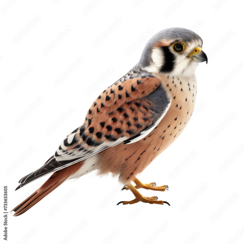American Kestrel PNG Cutout, Generative AI American Kestrel PNG Cutout, Generative AI