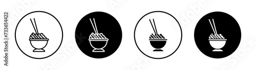 Kimchi flat line icon set. Kimchi Thin line illustration vector