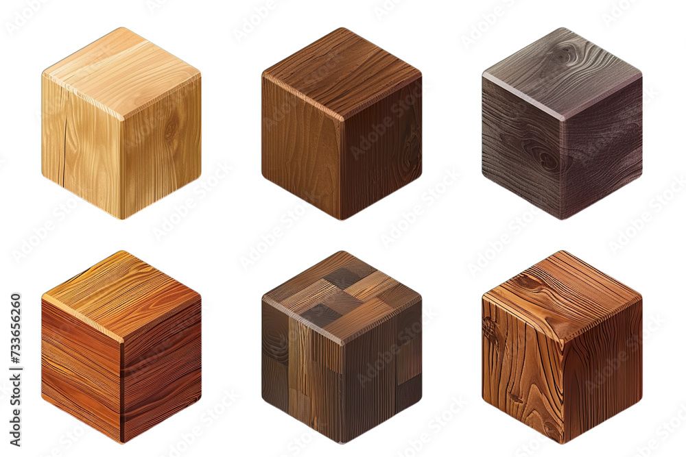 wooden blocks isolated on white background wooden blocks isolated on white background