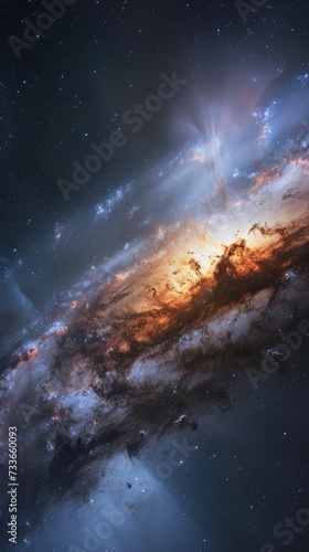 Astronomy galaxy concept background . Vertical background 