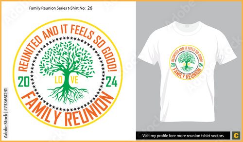 Family reunion tshirt design 