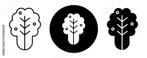 Kimchi outline icon collection or set. Kimchi Thin vector line art