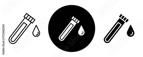 Sample outline icon collection or set. Sample Thin vector line art