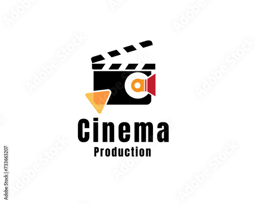 abstract take action movie multimedia logo icon symbol design template illustration inspiration