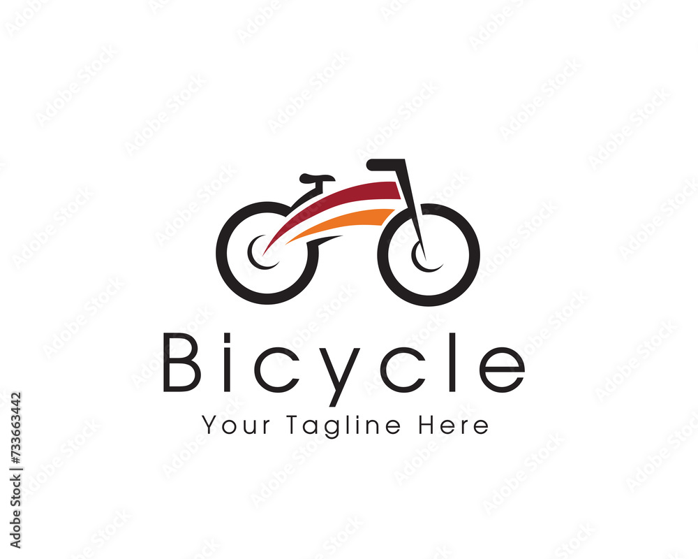 abstract fast move bicycle logo icon symbol design template illustration inspiration abstract fast move bicycle logo icon symbol design template illustration inspiration
