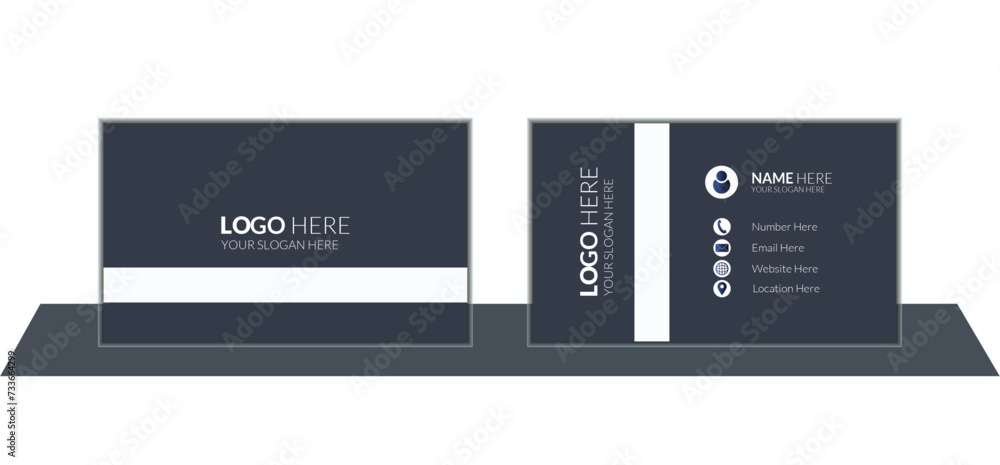 Obraz premium vector business card