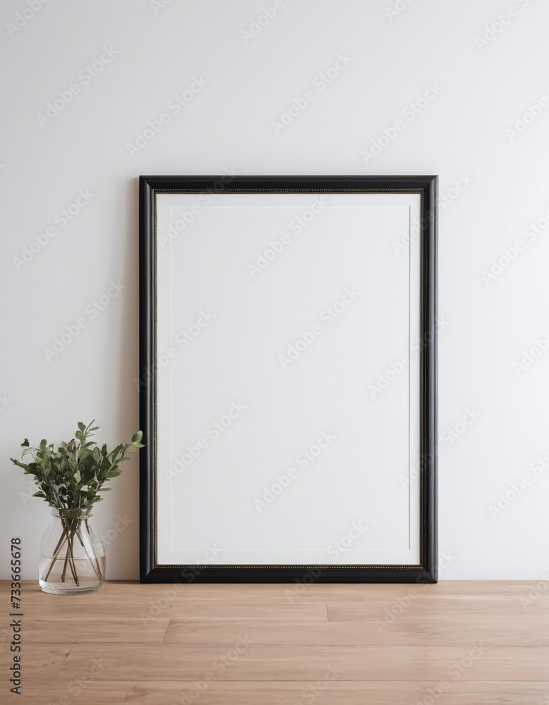 Empty frame on a wall mockup template blank picture frame Empty frame on a wall mockup template blank picture frame