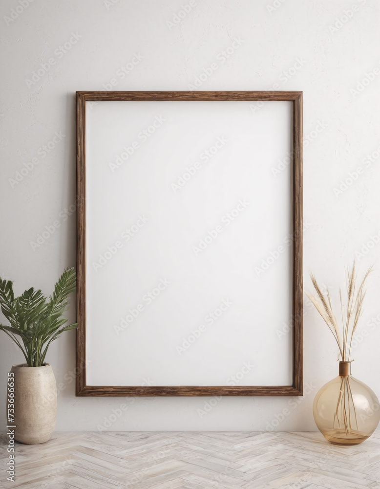 Empty frame on a wall mockup template blank picture frame Empty frame on a wall mockup template blank picture frame