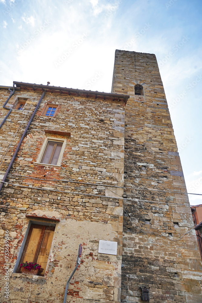 Seretti tower in Vicopisano, Tuscany, Italy