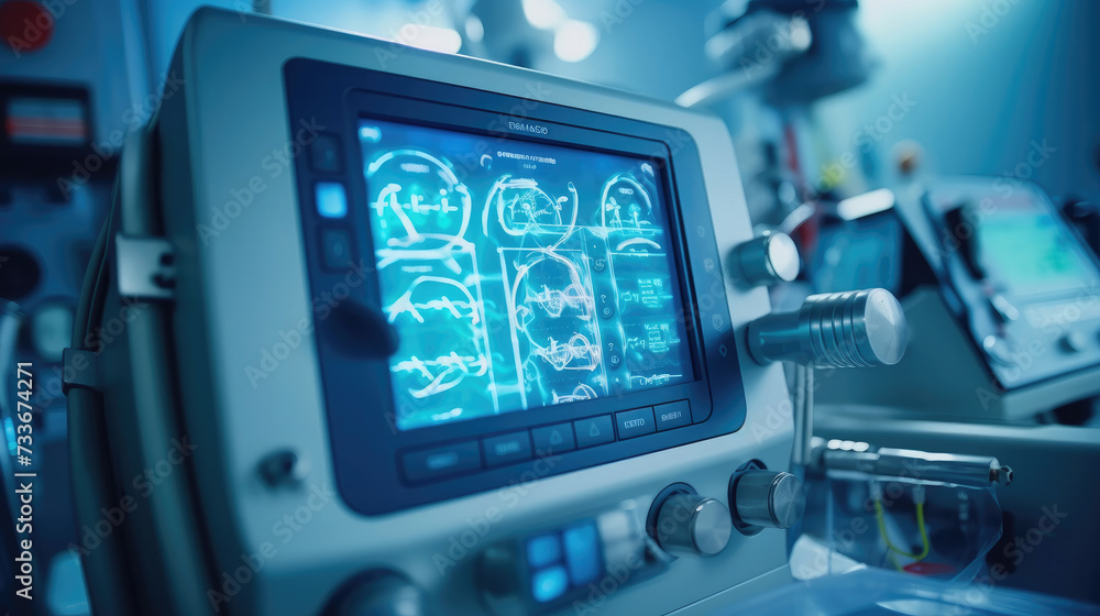 Medical equipment and tools in a modern operating room Medical equipment and tools in a modern operating room
