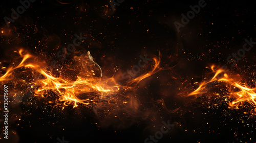 Detail of fire sparks © Fauzia