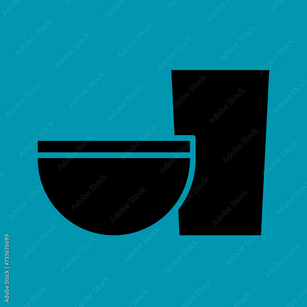 illustration of a glass and bowl illustration of a glass and bowl