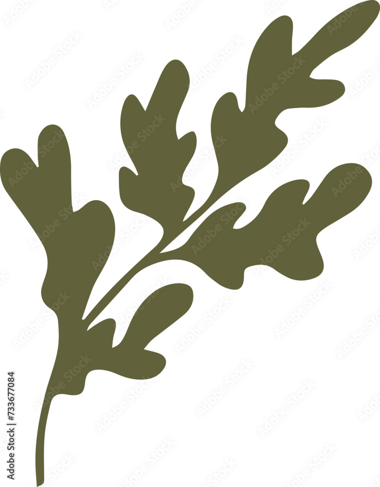 Green Nature Organic Leaf Graphic Element Green Nature Organic Leaf Graphic Element