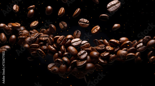 Hot roasted coffee  commercial photography